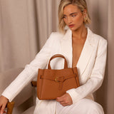 Bolso Satchel Estructurado con Hebilla – Elegancia Sofisticada