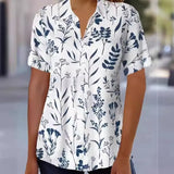 Blusa Camisera a Rayas Bicolor para Mujer