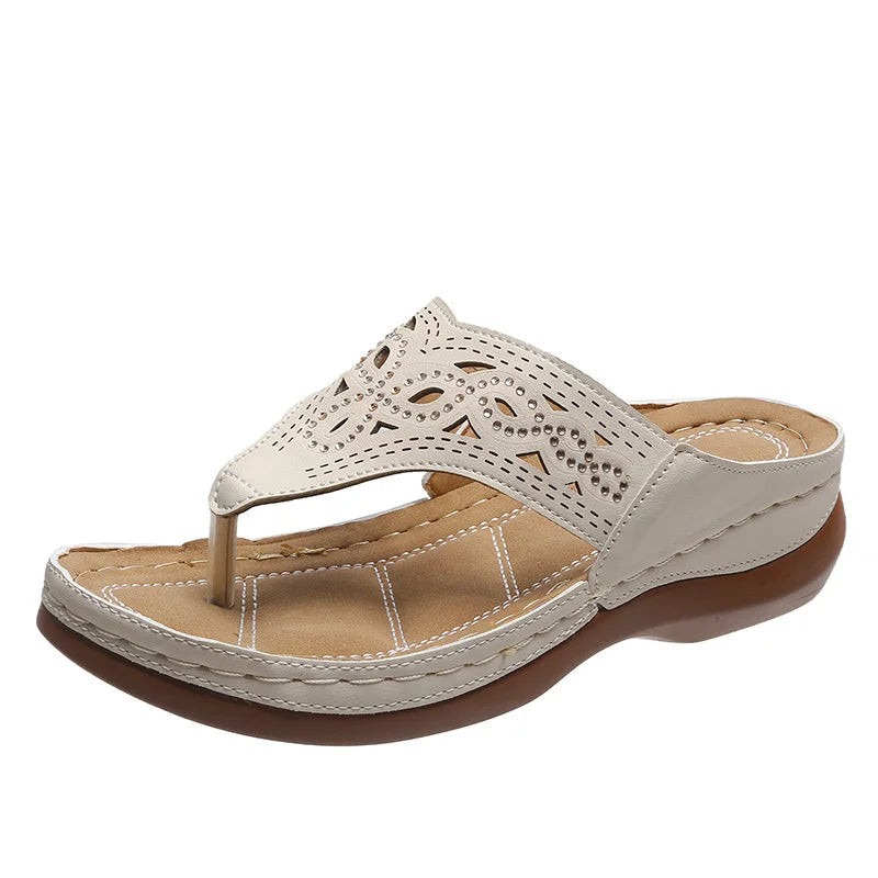 Sandalias Ortopédicas Mujer – Estilo Flip Flop con Plantilla Ergonómica