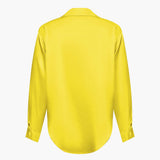 Blusa Satinada de Mujer con Nudo Frontal y Manga Larga
