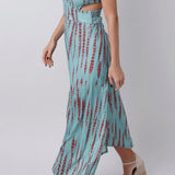 Vestido Largo sin Mangas con Aberturas Laterales