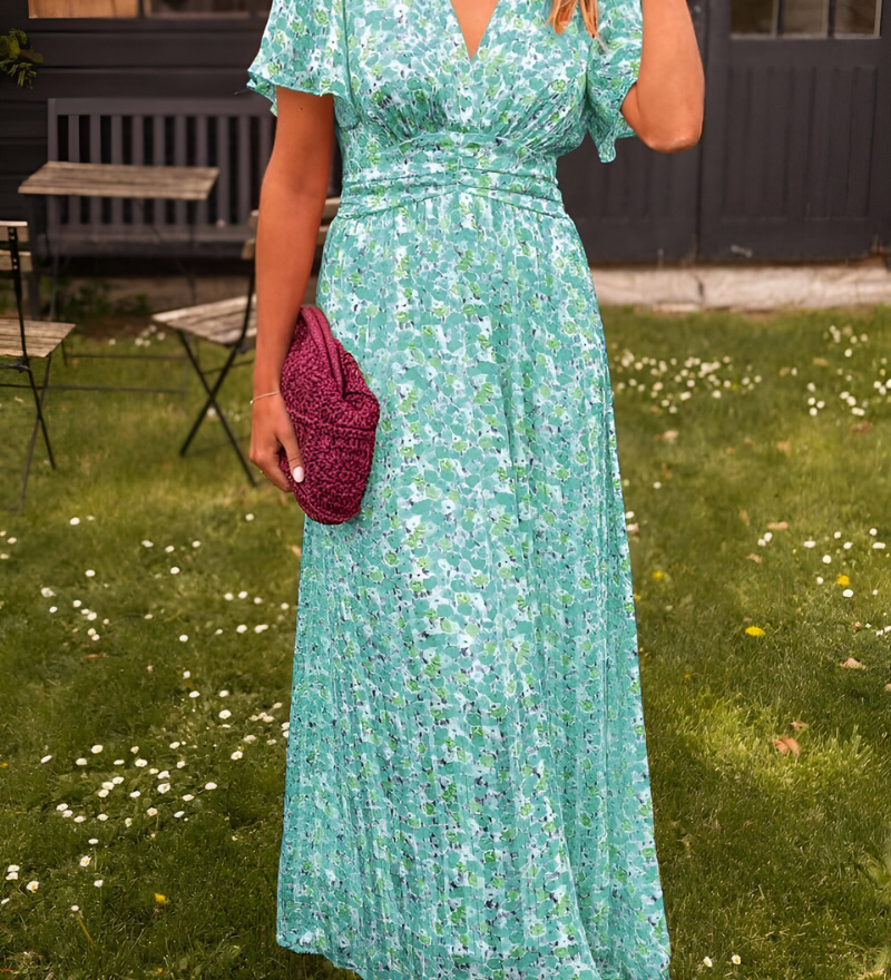 Vestido largo floral de verano – Elegancia bohemia en cada paso