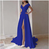 Vestido Largo con Abertura Alta para Mujer – Glamour Sofisticado y Silueta de Impacto