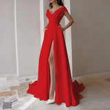 Vestido Largo con Abertura Alta para Mujer – Glamour Sofisticado y Silueta de Impacto