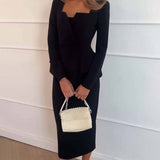 Conjunto elegante de blazer estructurado y falda lápiz midi