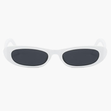 Slim Oval Frame Sunglasses with Vintage Appeal