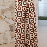 Conjunto de dos piezas con estampado retro de soles