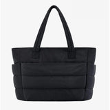 Quilted Shoulder Tote Bag with Soft Padding and Structured Shape