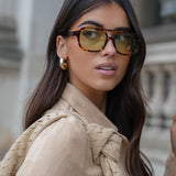 Square Frame Sunglasses with Retro Design