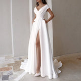 Vestido Largo con Abertura Alta para Mujer – Glamour Sofisticado y Silueta de Impacto