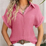 Blusa Camisera a Rayas Bicolor para Mujer