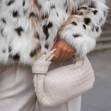 Bolso Mini Piper de Cuero Vegano Trenzado – Asa con Nudo