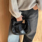 Bolso Mini Piper de Cuero Vegano Trenzado – Asa con Nudo