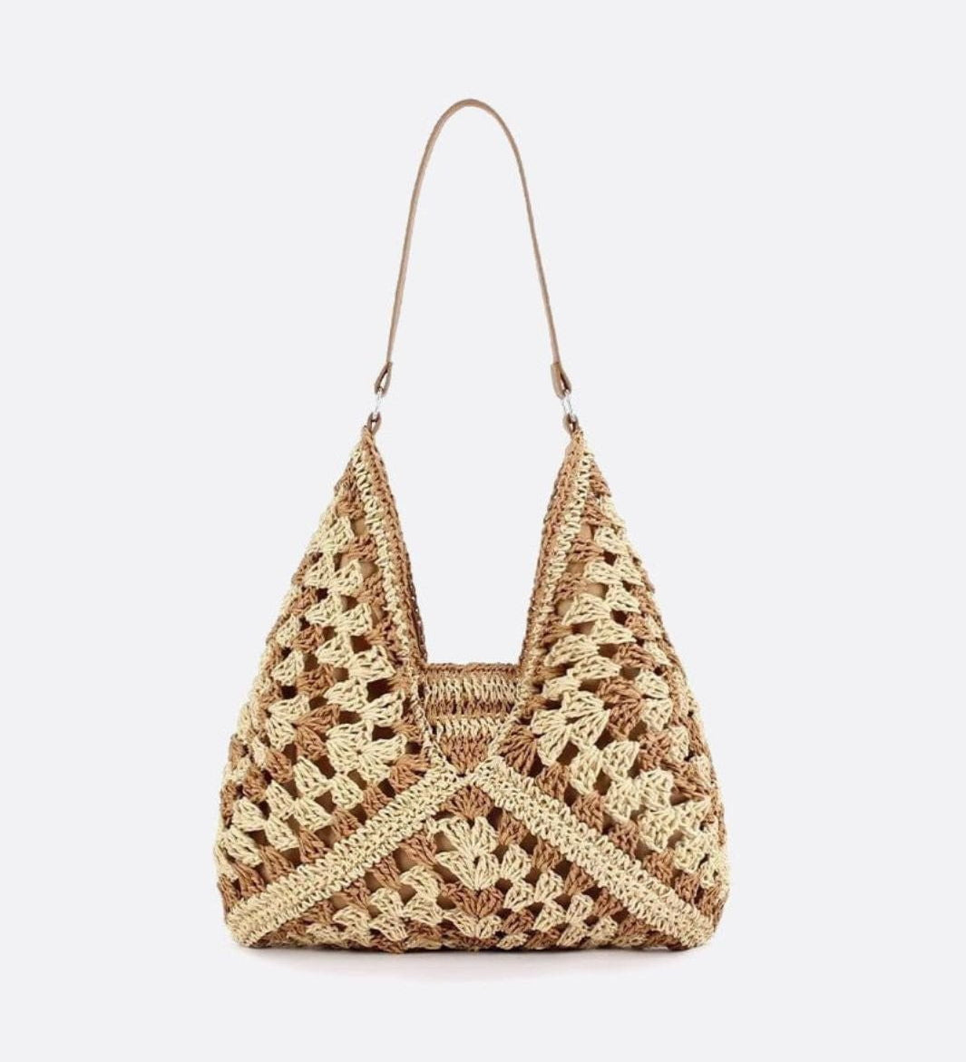 Bolso de Crochet en Forma de Triángulo – Estilo Boho Hecho a Mano