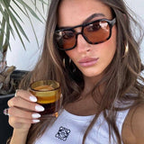 Square Frame Sunglasses with Retro Design