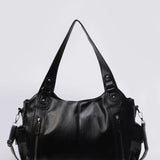 Classic Multi-Pocket Shoulder Bag with Adjustable Strap