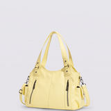 Classic Multi-Pocket Shoulder Bag with Adjustable Strap
